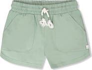 Deux par Deux Organic Cotton Elastic Drawstring Jersey Shorts