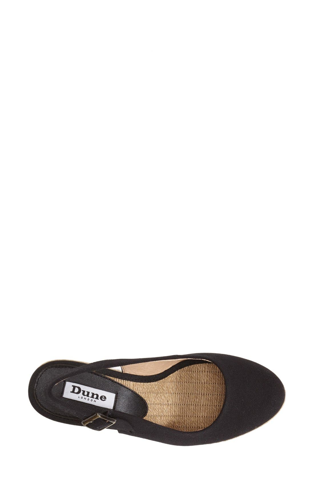 Dune London 'Karley' Espadrille Slingback Wedge, Alternate, color, 