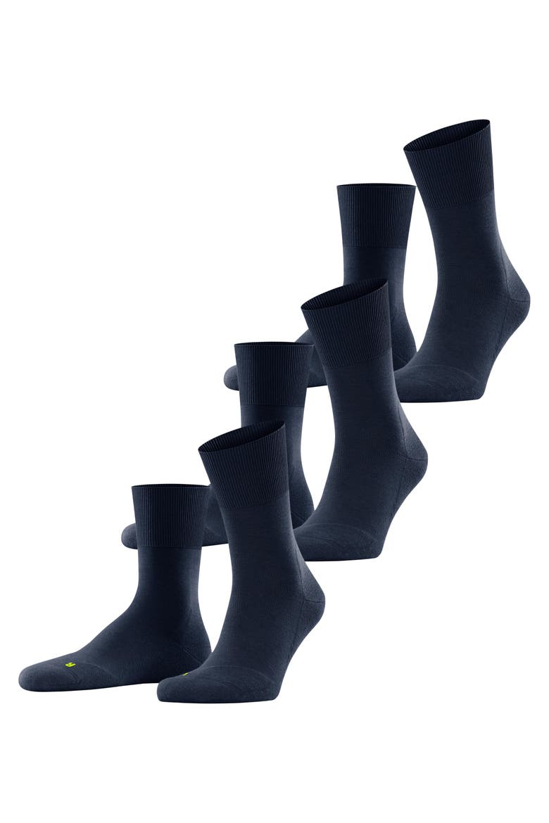 Run Cotton Socks 3-Pack, Main, color, Marine