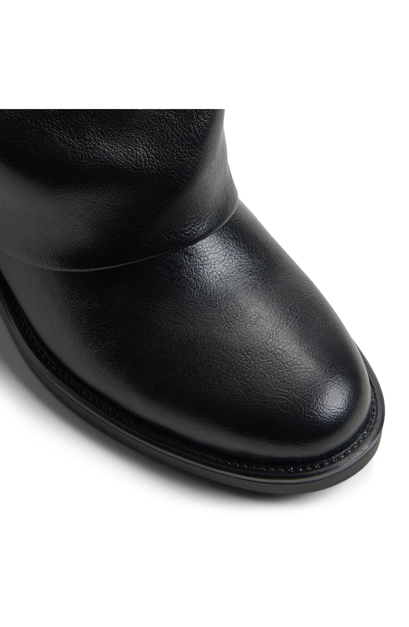 Eloewiel Faux Leather Knee High Boot, Alternate, color, BLACK