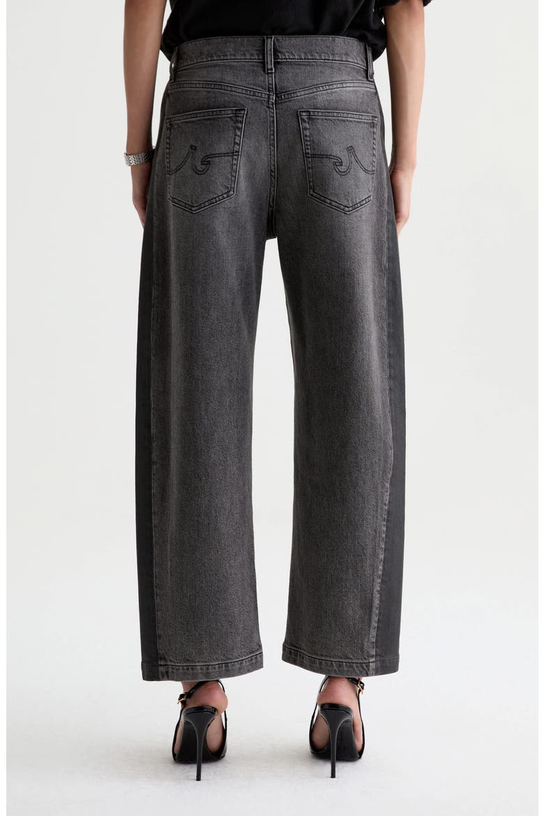 Hattie High Waist Ankle Barrel Jeans, Alternate, color, TUXEDO