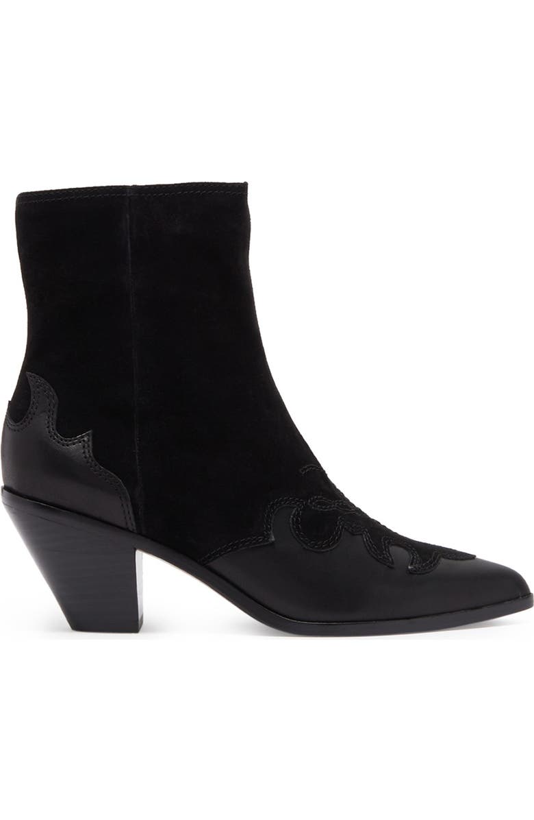 Joie Rafa Suede Western Ankle Boot, Alternate, color,