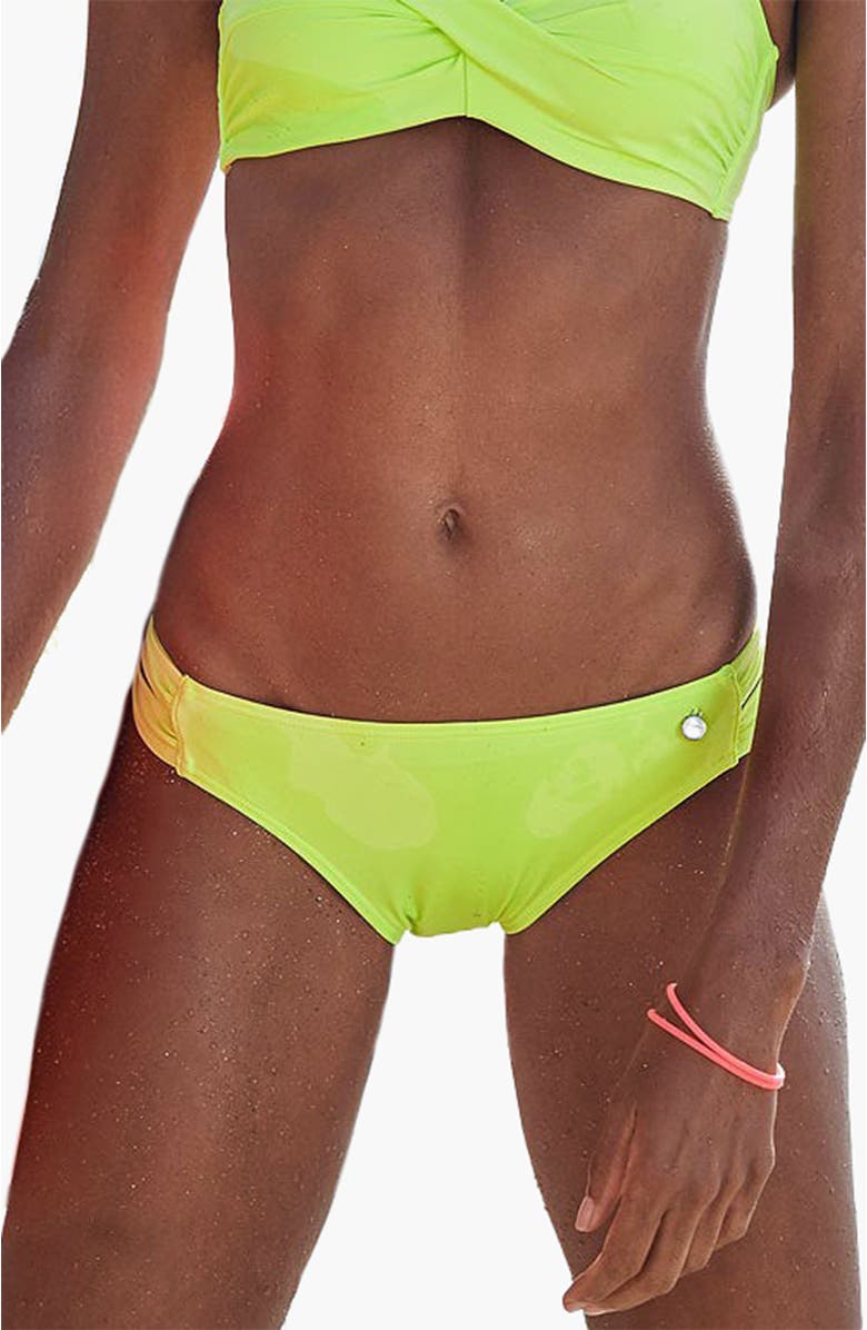 LASCANA Strappy Classic Bikini Bottom, Main, color, Bright Green