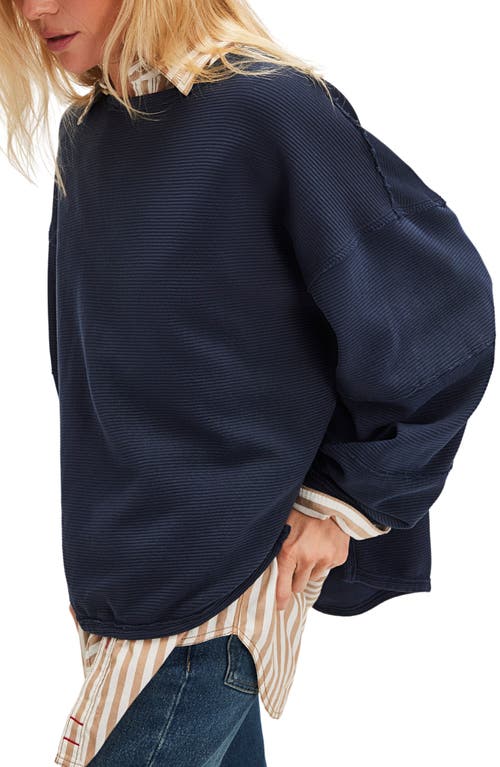 Free People Total Eclipse Oversize T-shirt In Blue