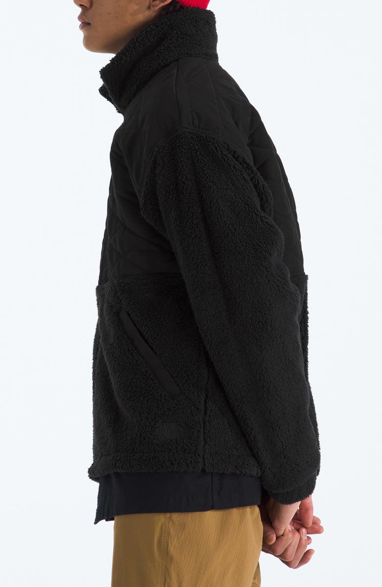 The North Face Cabin Fleece Jacket, Alternate, color, The North Face Black