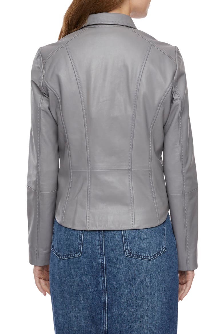 Leather Moto Jacket, Alternate, color, CITY SHADOW