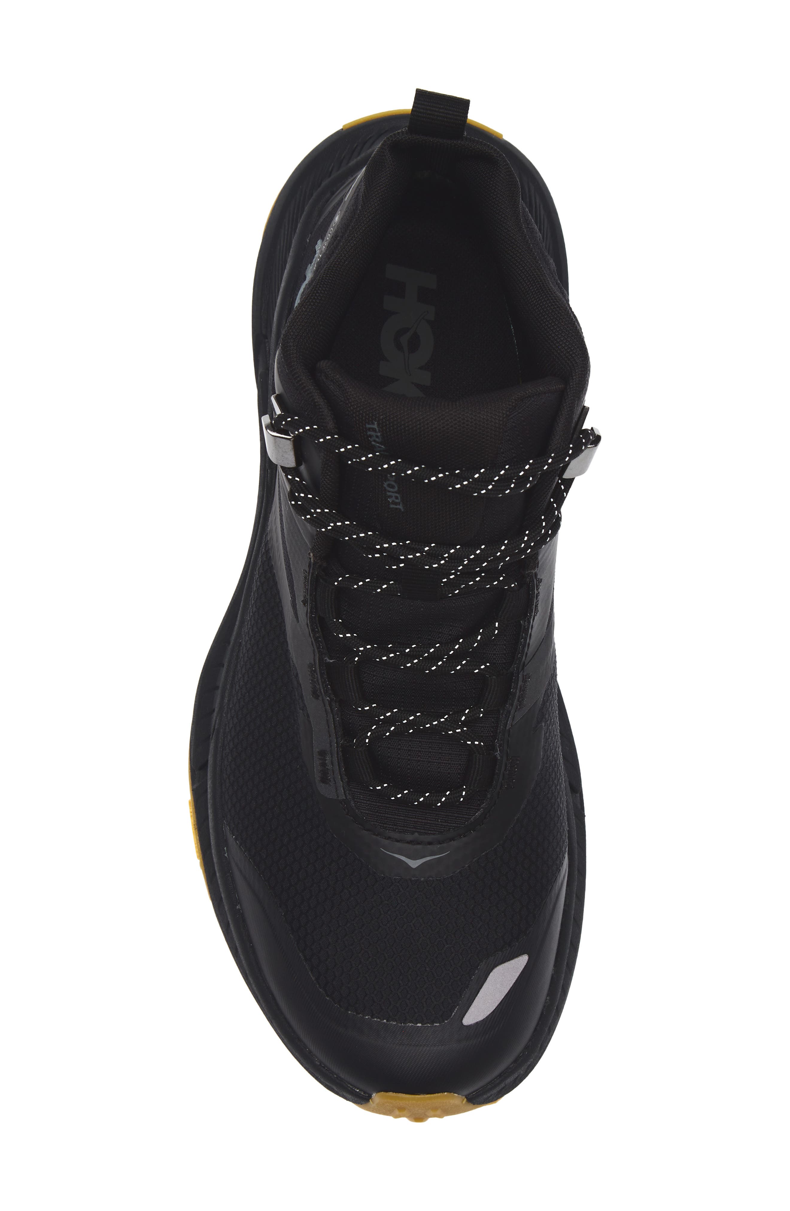 HOKA Transport Chukka GORE-Tex<sup>®</sup> Waterproof Trail Shoe, Alternate, color, Black / Black