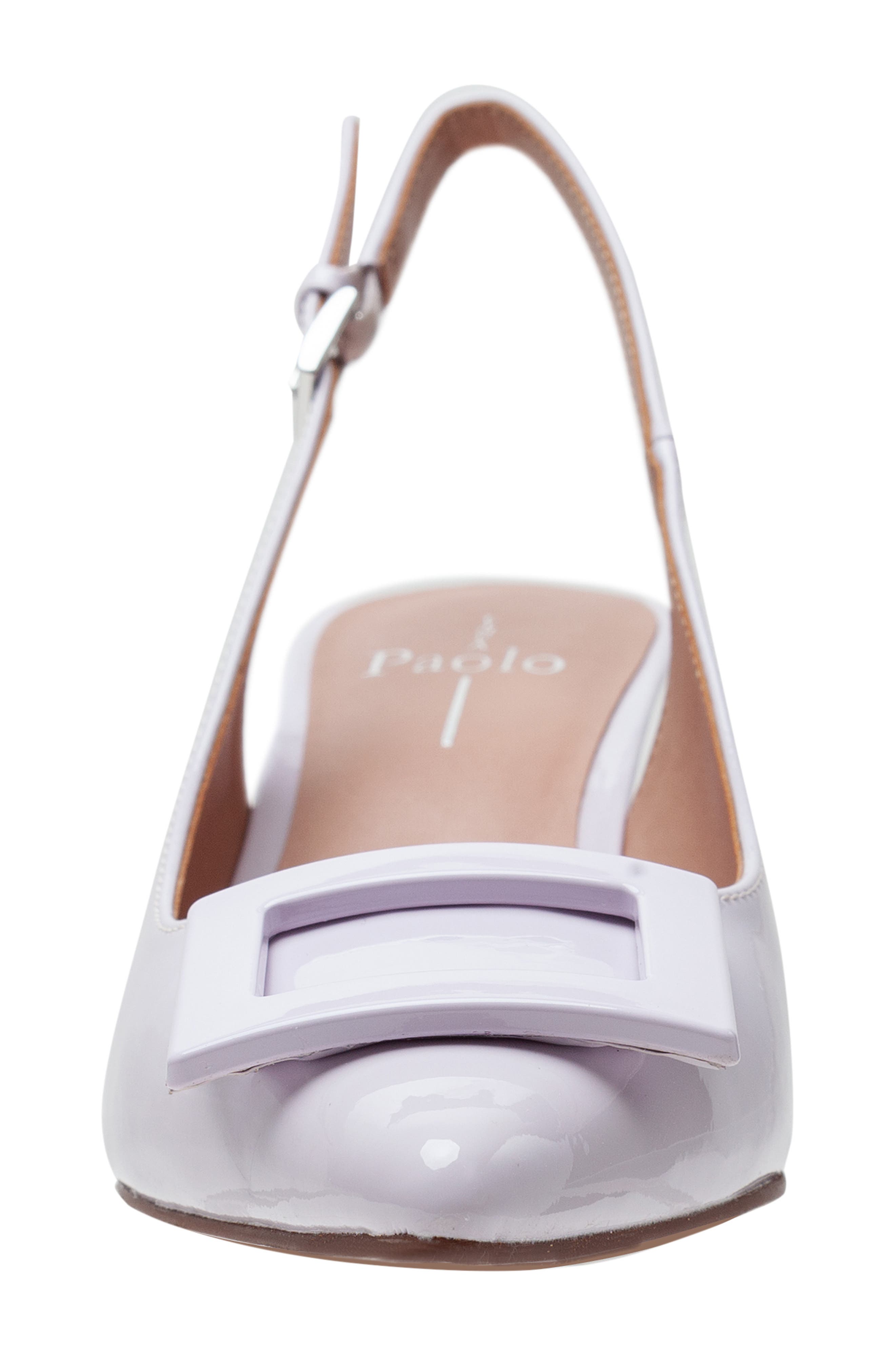 Linea Paolo Vista Slingback Pointed Toe Wedge Pump, Alternate, color, Lavender Fog