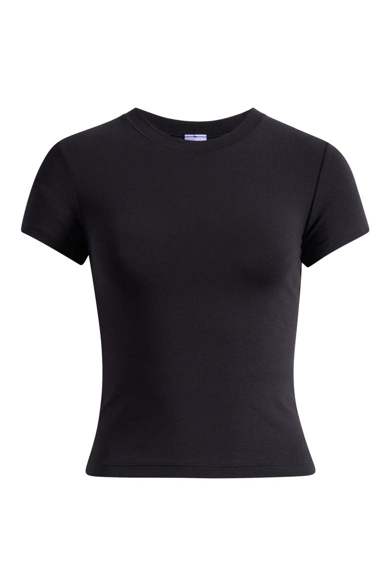 Softie Cotton Blend Tee, Alternate, color, BLACK