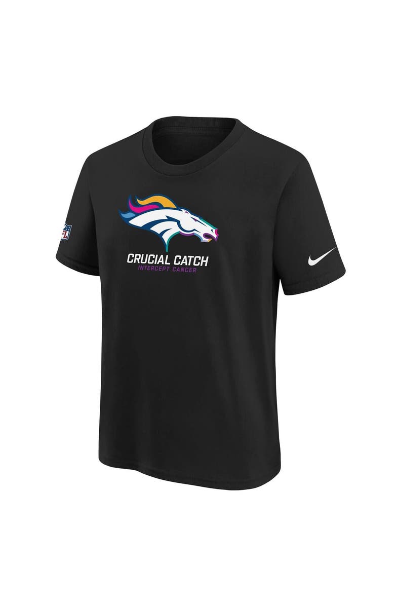 Nike Youth Nike  Black Denver Broncos 2024 NFL Crucial Catch T-Shirt, Alternate, color, Black