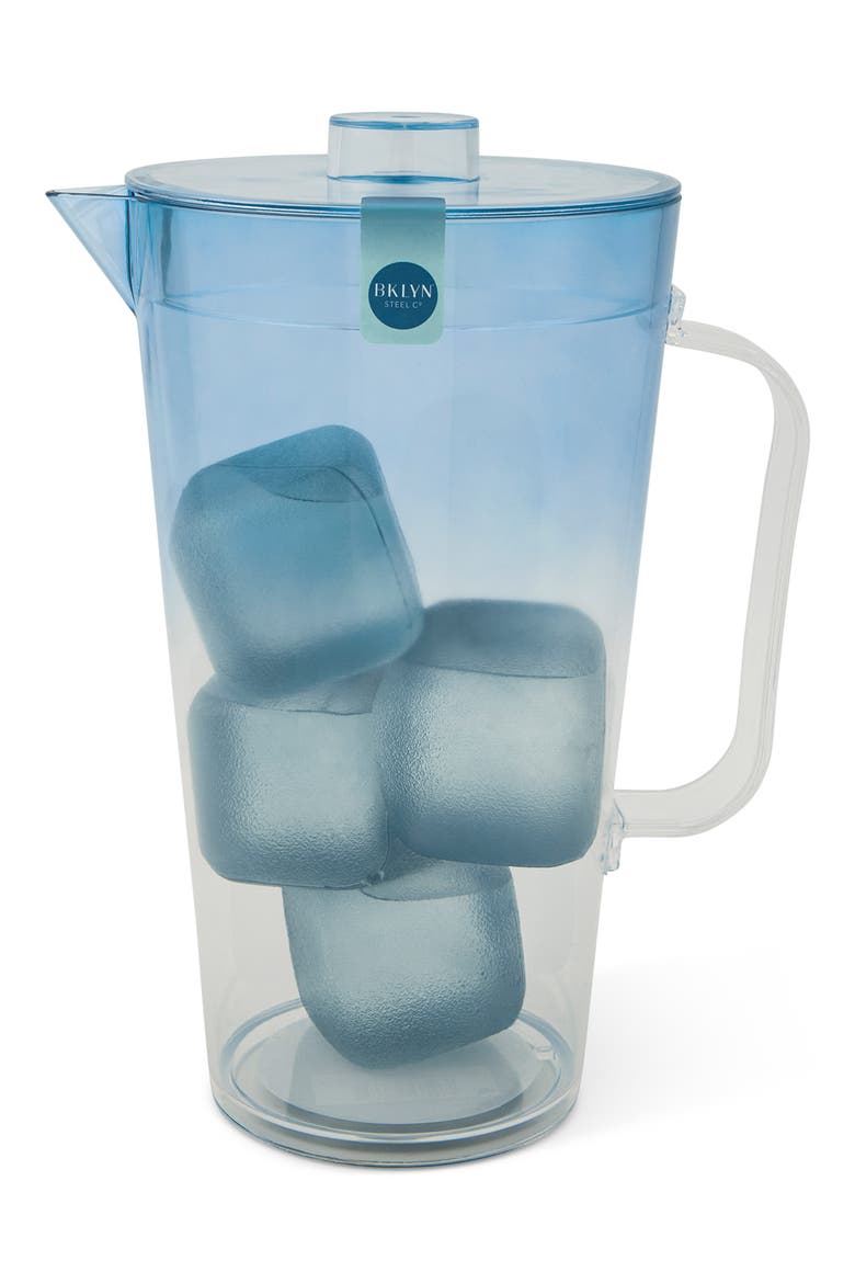 Pitcher & Ice Cube Set, Alternate, color, BLUE