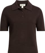 Open Edit Short Sleeve Polo Sweater