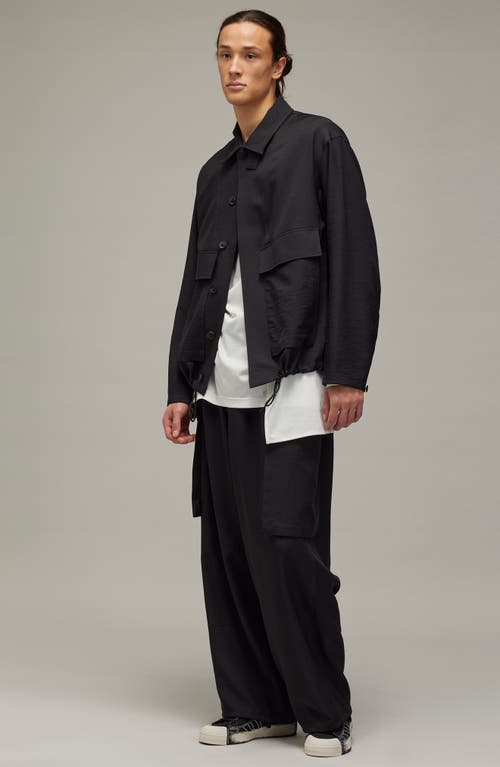 Y-3 Adidas Y 3 Black Sport Uniform Patch Jacket In Black