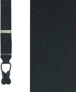 Trafalgar Big & Tall Hudson Solid Button End Suspenders