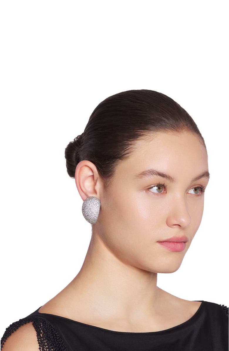 Lanvin Haute Séquence Rhinestone Earrings, Alternate, color, Silver/Crystal