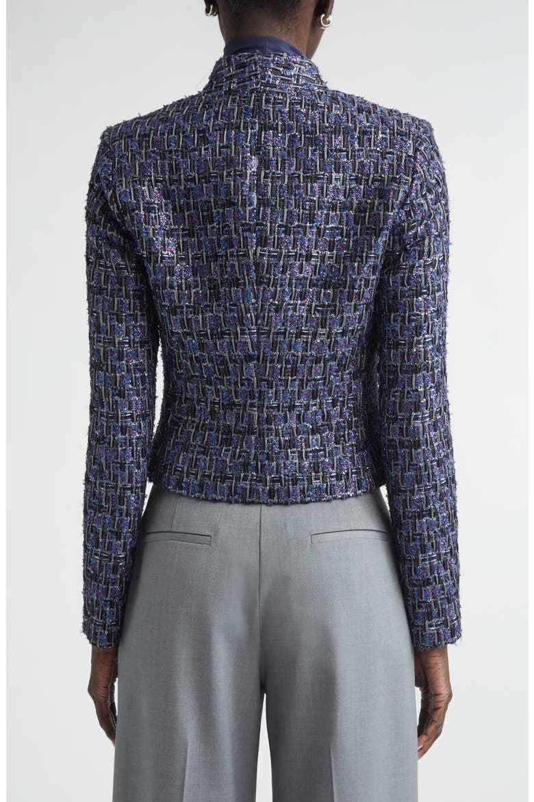 Monmartre Sequin Tweed Jacket, Alternate, color, MIDNIGHT/ GARNET MULTI