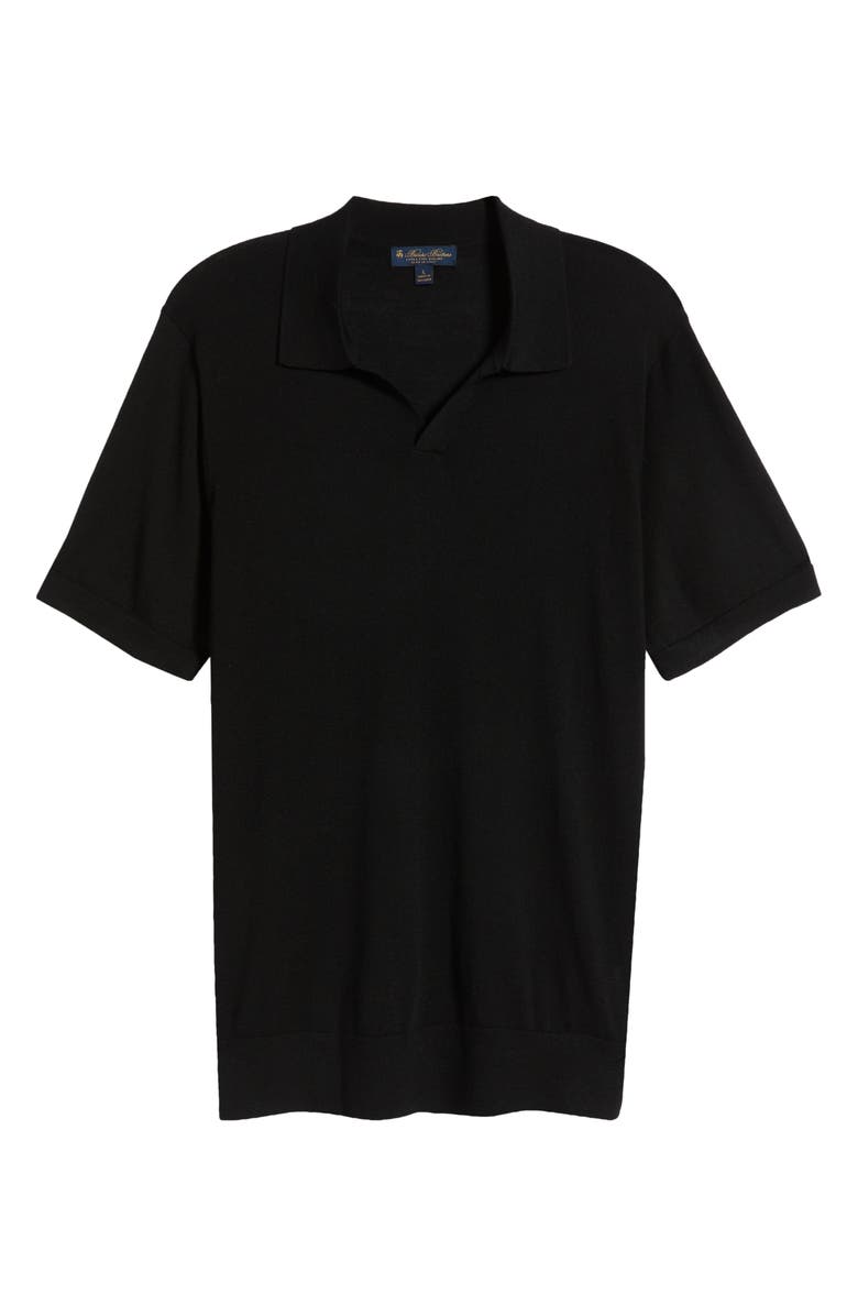Brooks Brothers Lux Lightweight Johnny Collar Polo Sweater, Alternate, color, 