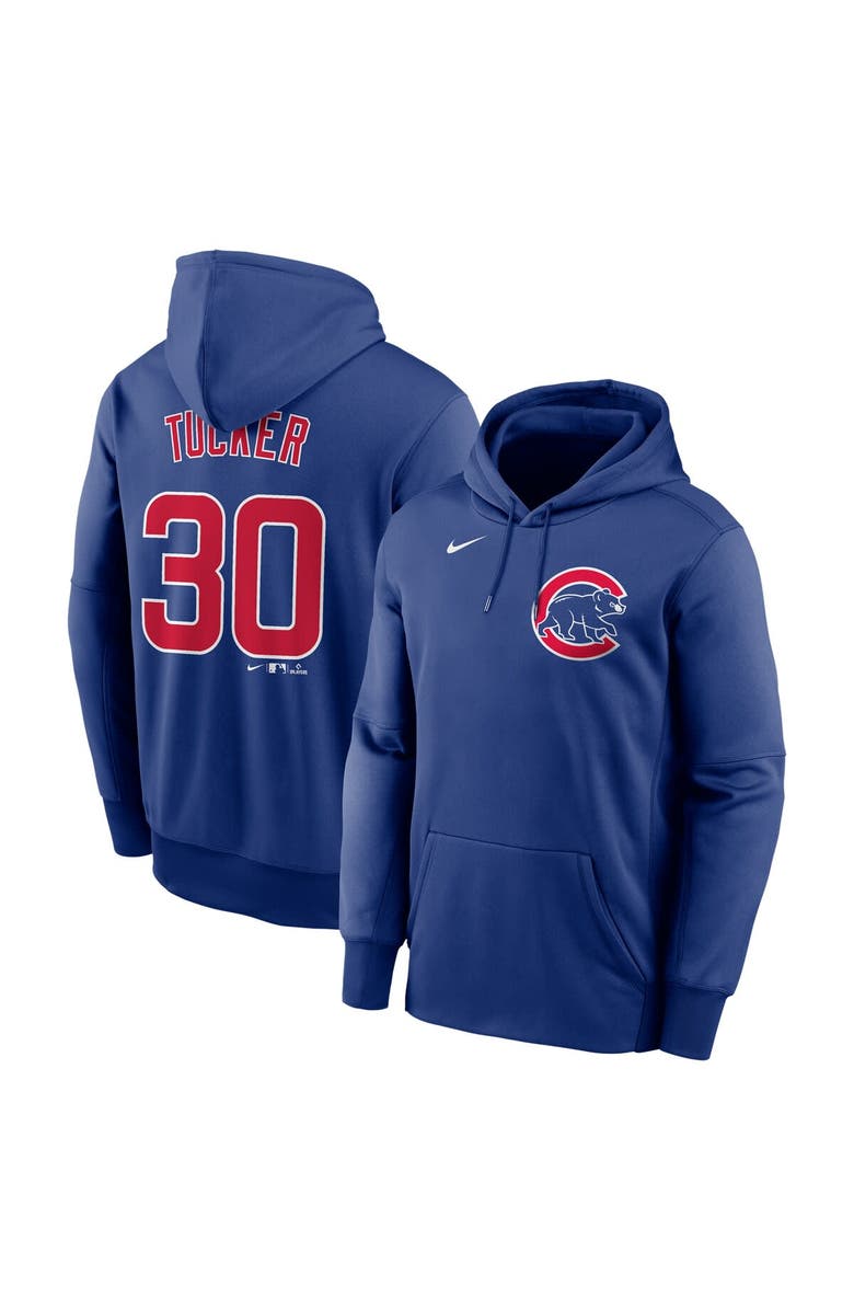 Nike Men's Nike Kyle Tucker Blue Chicago Cubs Player Name & Number Pullover Hoodie, Alternate, color, Blue