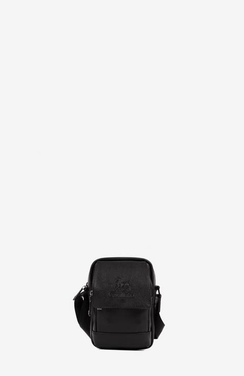 El Cavaleiro 488 Leather Traveler Crossbody Bag