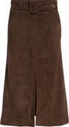 Veronica Beard Alexie Suede Skirt