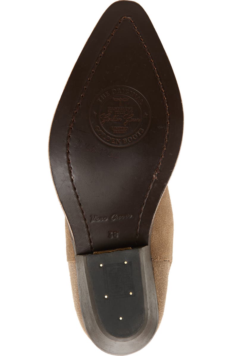 Golden Goose Wish Star Short Western Boot, Alternate, color, Beige