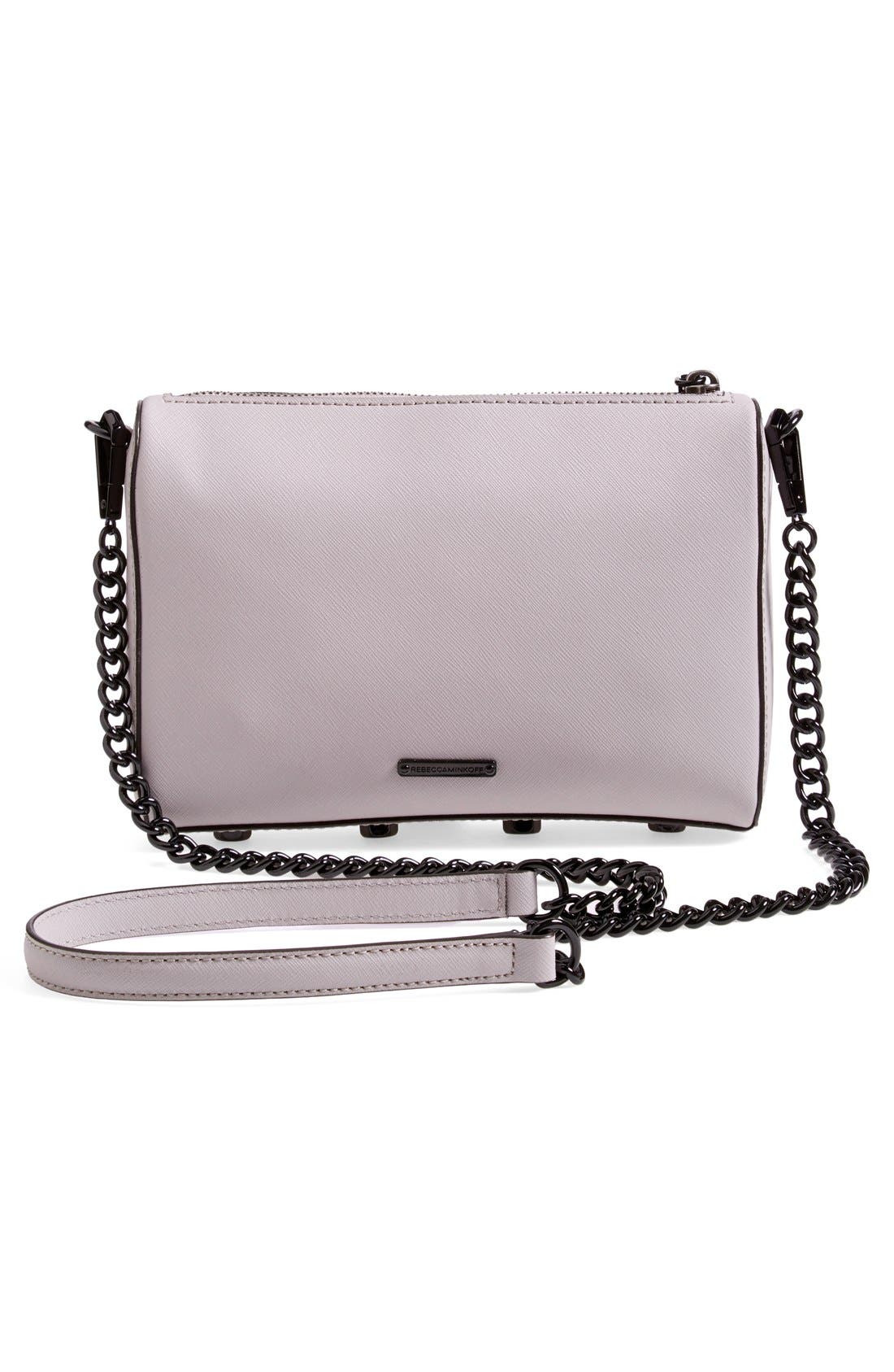 'Avery' Crossbody Bag, Alternate, color, SMOKE/ BLACK