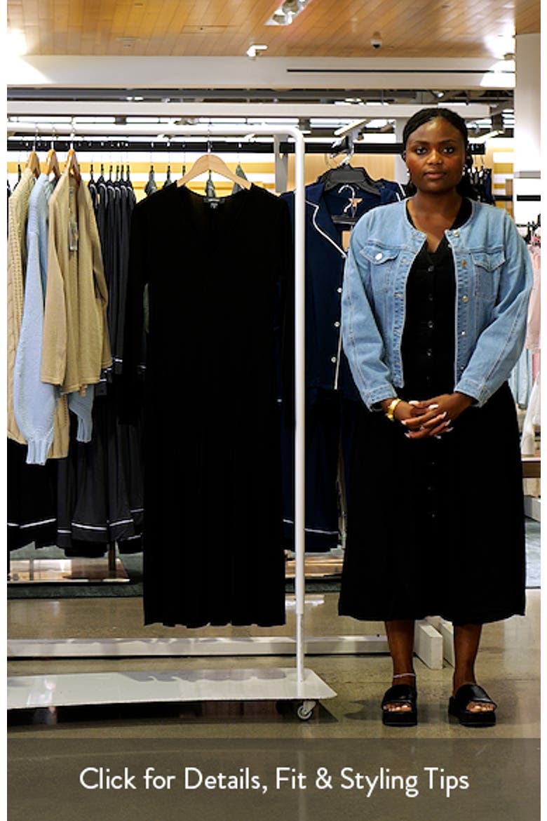 Kate Long Sleeve Travel Jersey Midi Dress video