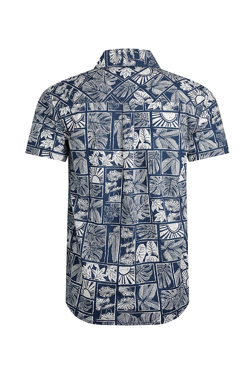 Faraway Printed Shirt, Alternate, color, Estate Blue