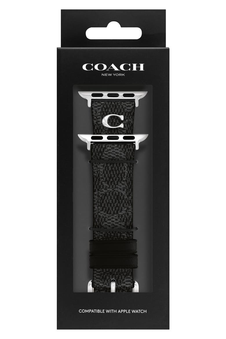 20mm Apple Watch® Watchband, Alternate, color, BLACK