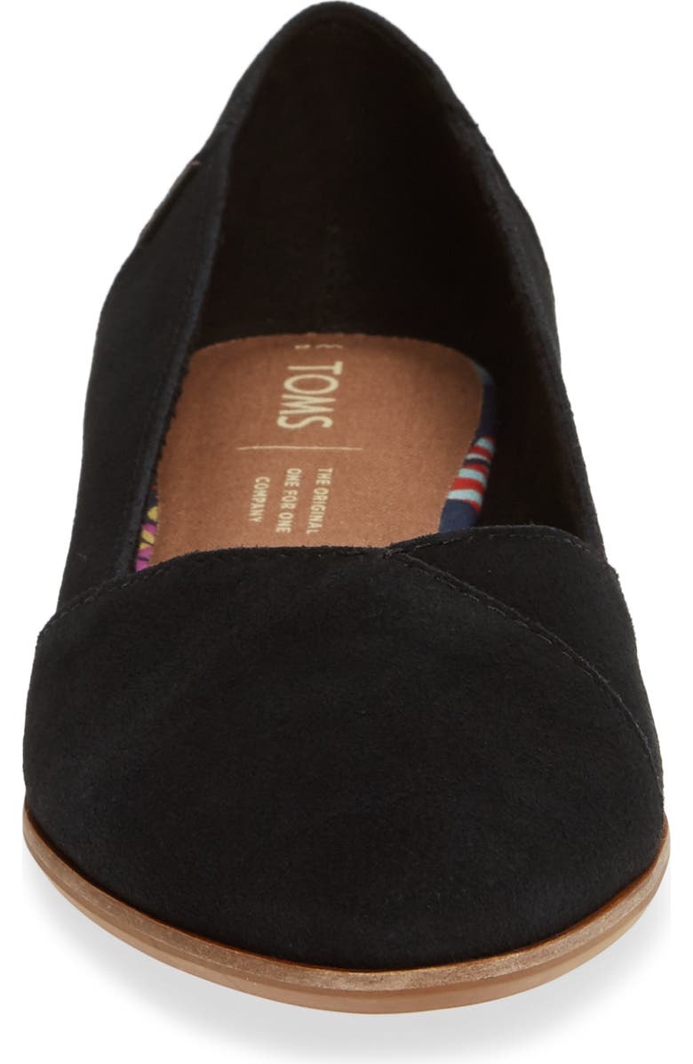 TOMS Julie Almond Toe Flat, Alternate, color,