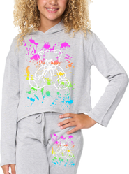 Malibu Sugar Crop sweatshirt with screen - Little kid