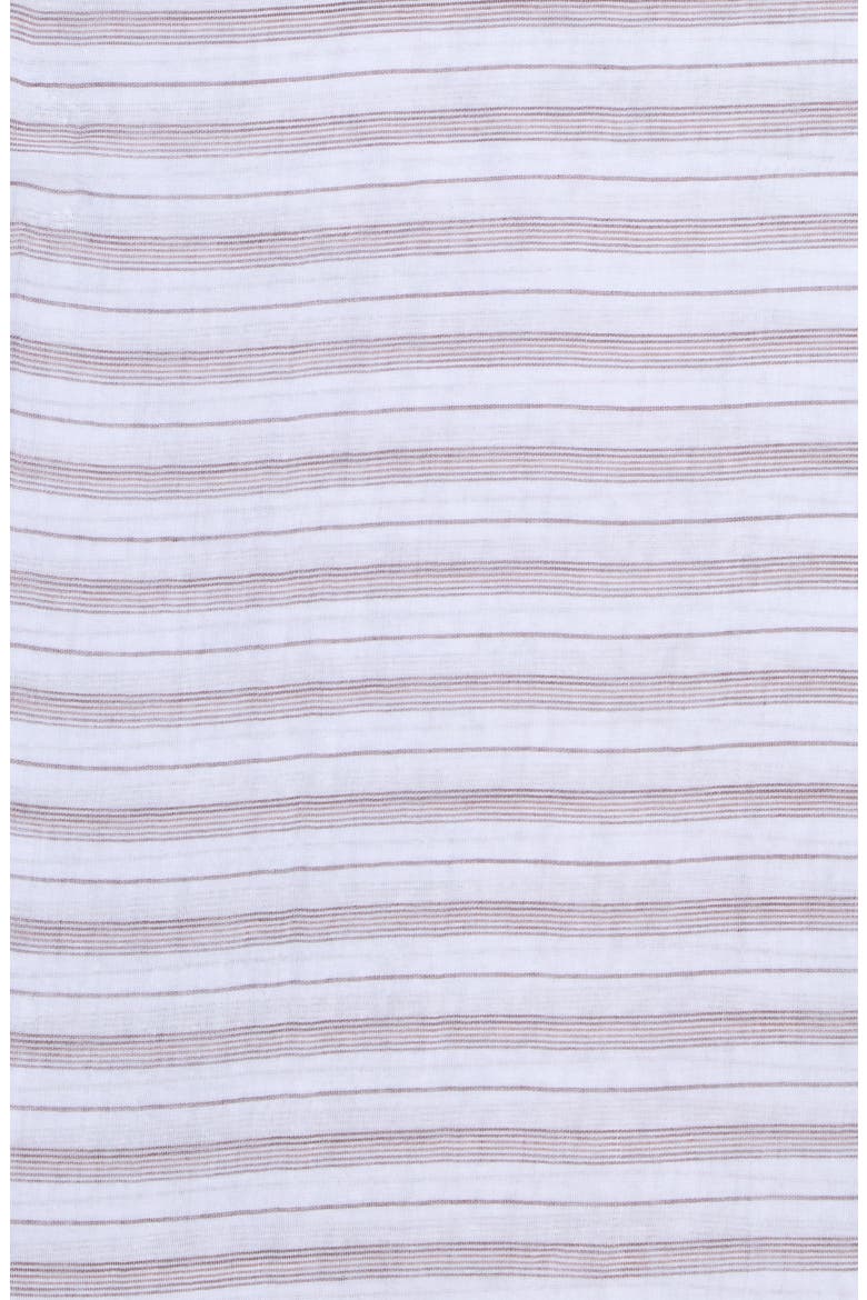 Stripe Cotton Scarf, Alternate, color, UMBER