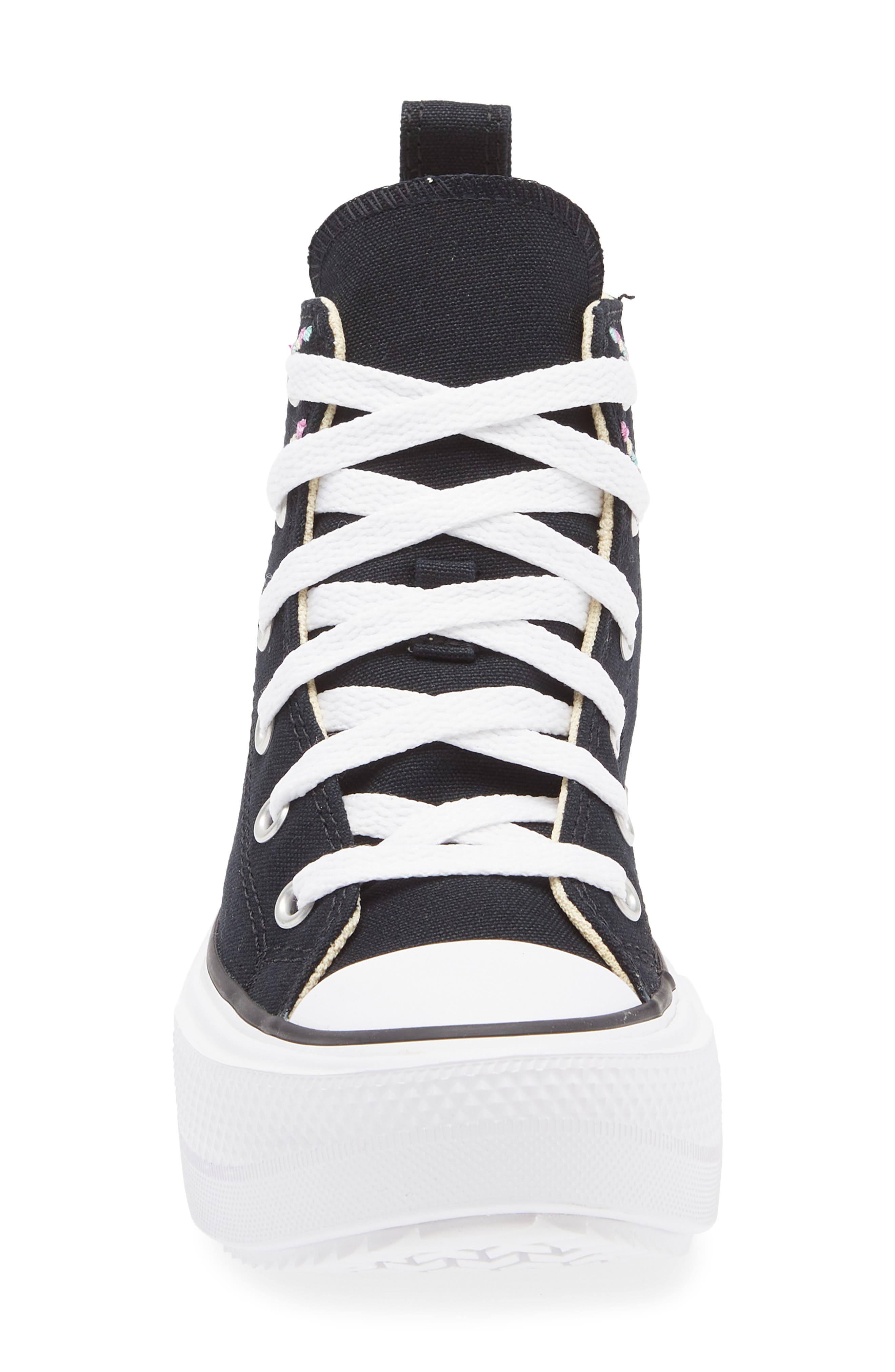 Converse Kids' Chuck Taylor<sup>®</sup> All Star<sup>®</sup> Lift Platform Sneaker, Alternate, color, Black/ Orchid/ White