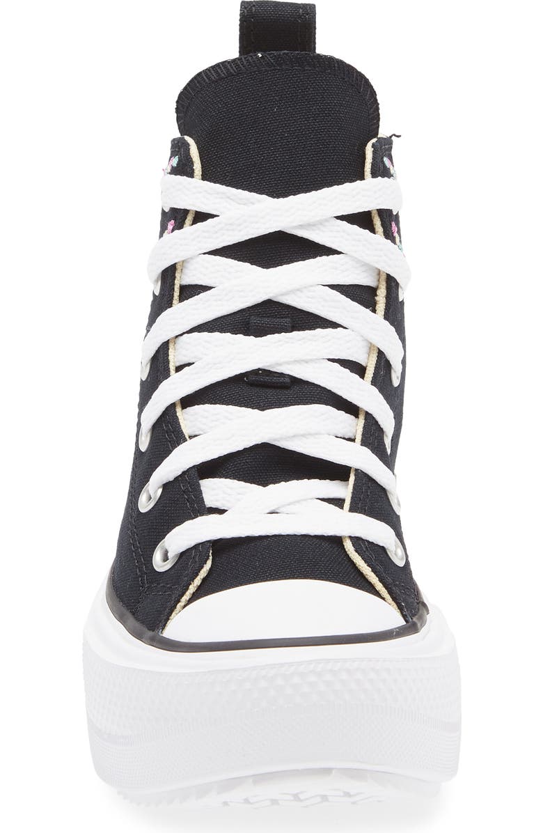 Converse Kids' Chuck Taylor<sup>®</sup> All Star<sup>®</sup> Lift Platform Sneaker, Alternate, color, Black/ Orchid/ White