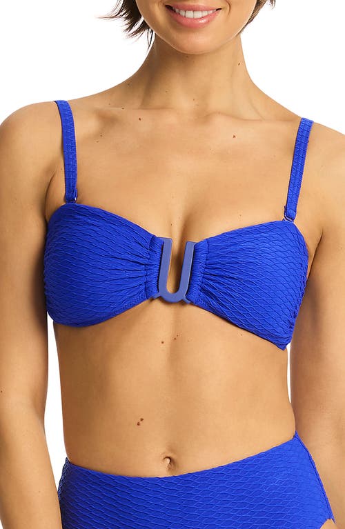 Sea Level U-Bar Bikini Top in Cobalt 