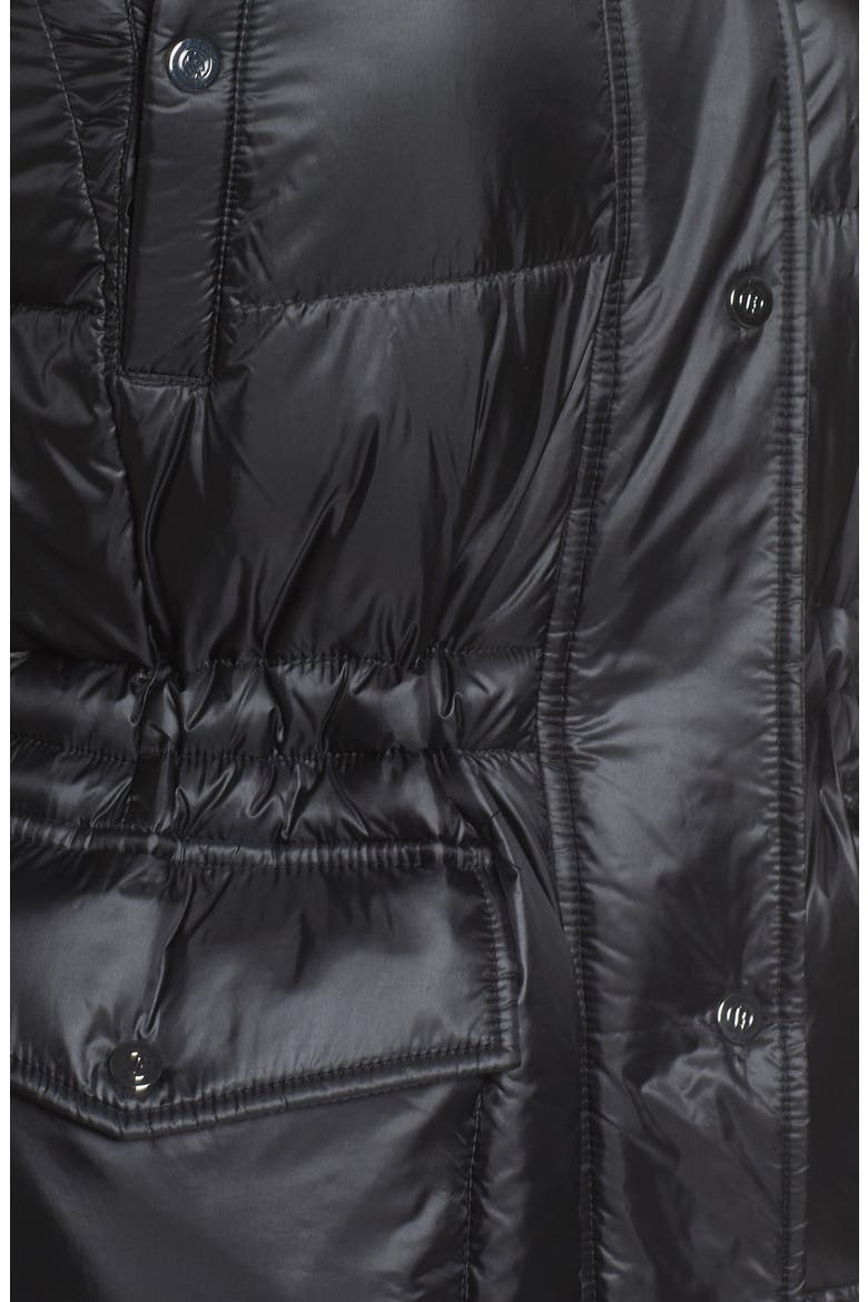 Packable Down & PrimaLoft® Fill Hooded Coat, Alternate, color, BLACK