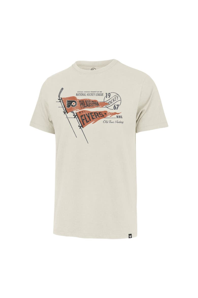 Men's '47  Cream Philadelphia Flyers Journeyman Franklin T-Shirt, Alternate, color, Cream