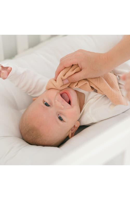 Crane Baby Parker 5-pack Assorted Cotton Muslin Washcloths In Beige