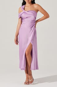 ASTR the Label Cersei Satin Midi Dress