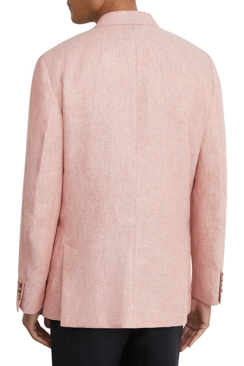 Atlantic Linen Sport Coat, Alternate, color, PLUM PINK