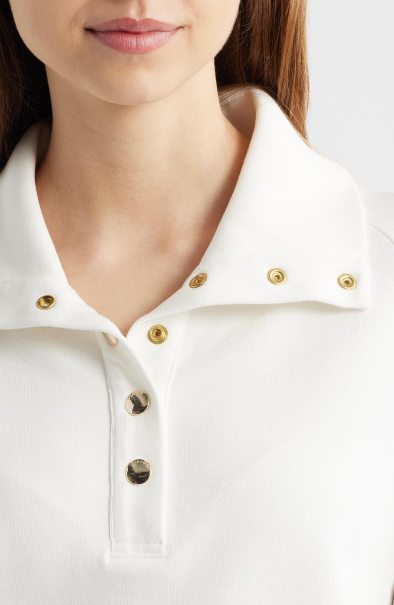 FRAME The Coach Cotton Sweatshirt, Alternate, color, Cream