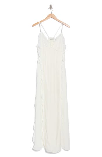 Simkhai Emily Ruffle Cami Maxi Dress In Ivory
