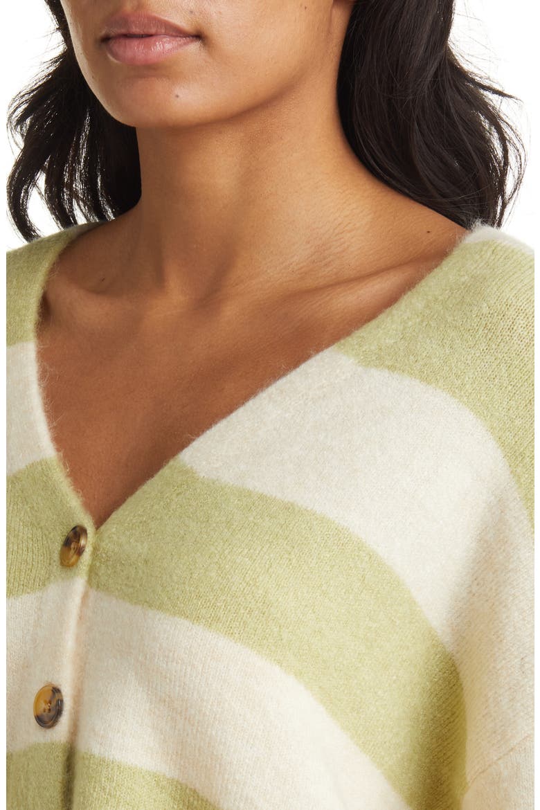 Summer Luvin' Stripe Cardigan, Alternate, color, AGAVE