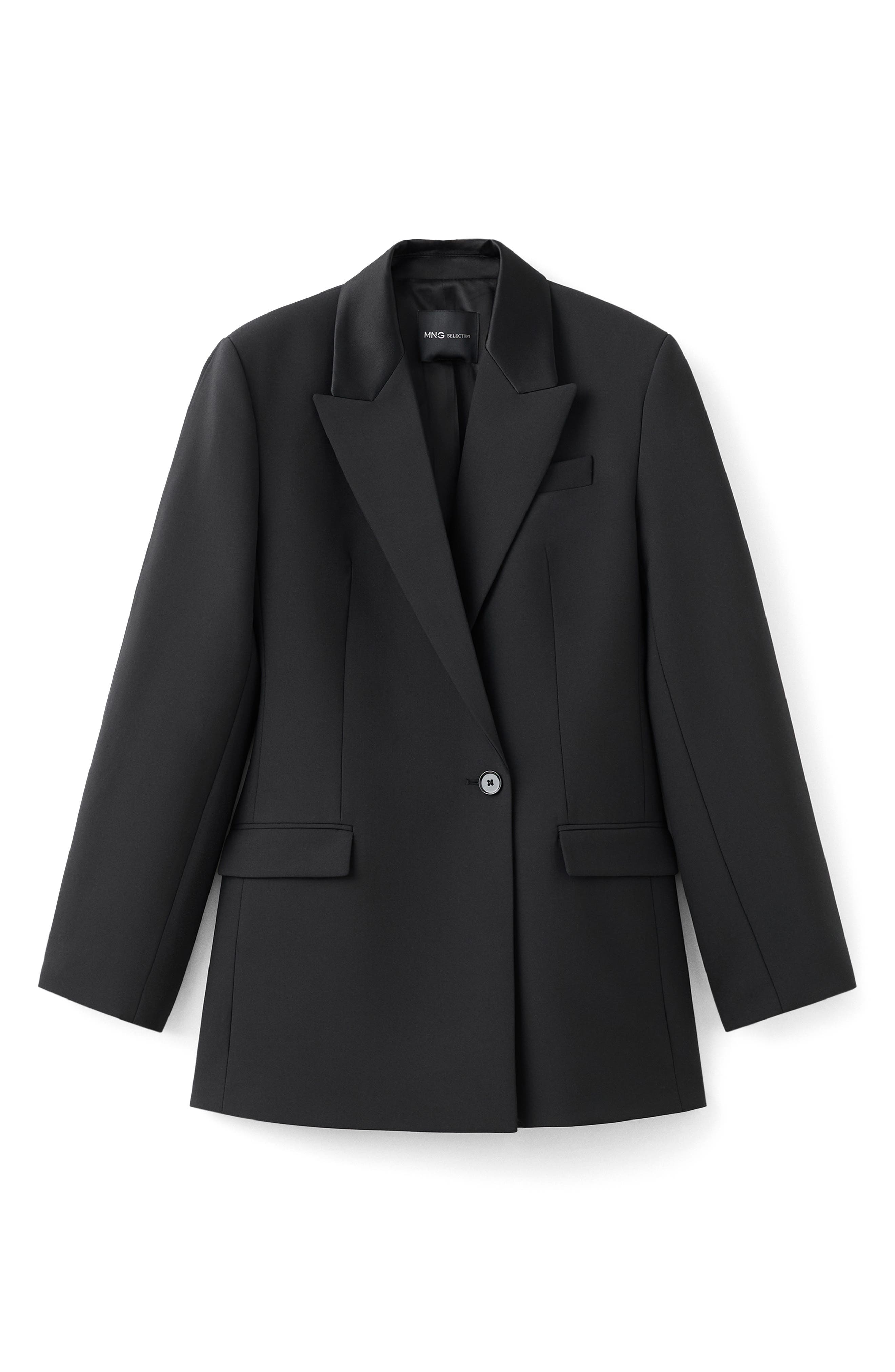 MANGO x Kaia Gerber Wool Blend Blazer Dress