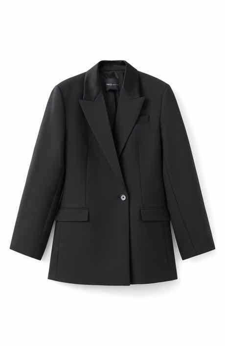 MANGO x Kaia Gerber Wool Blend Blazer Dress