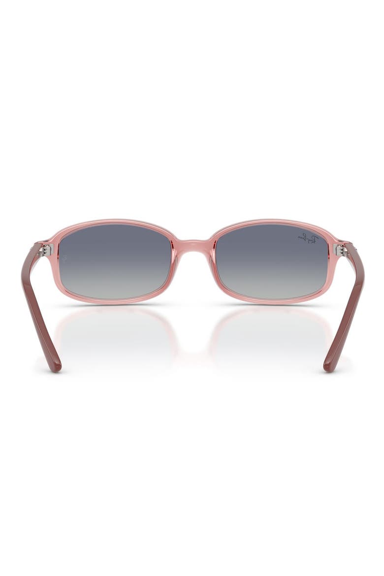 Kids' 49mm Irregular Sunglasses, Alternate, color, TRANSPARENT PINK / GREY BLUE