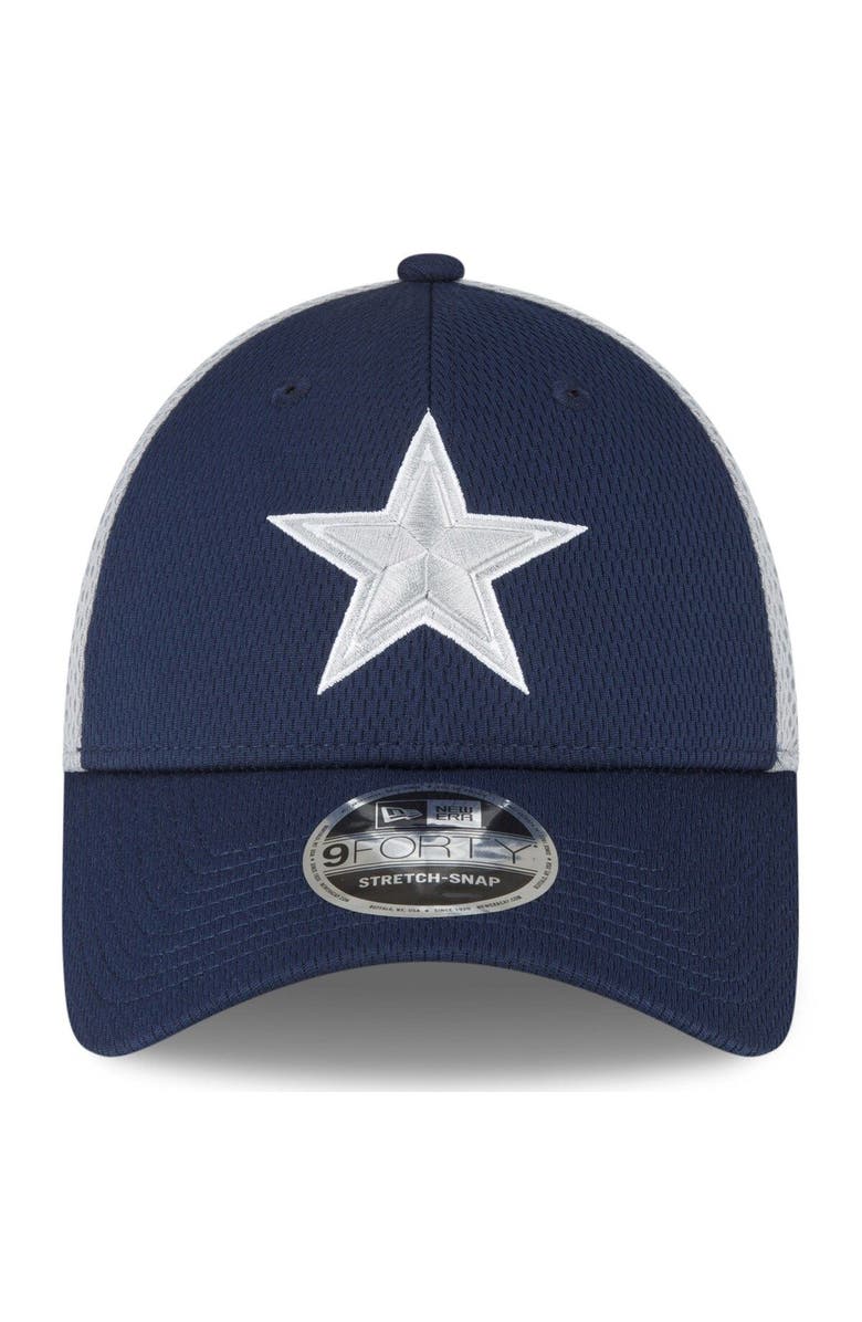 New Era Men's New Era Navy Dallas Cowboys Outline 9FORTY Snapback Hat, Alternate, color, 