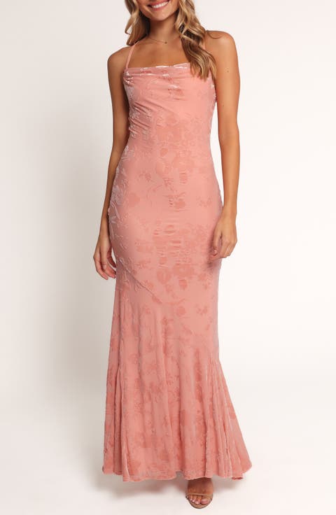 Velvet Floral Dresses for Women