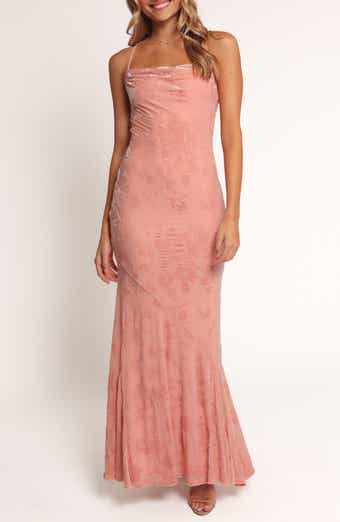 Floral Velvet Burnout Maxi Dress