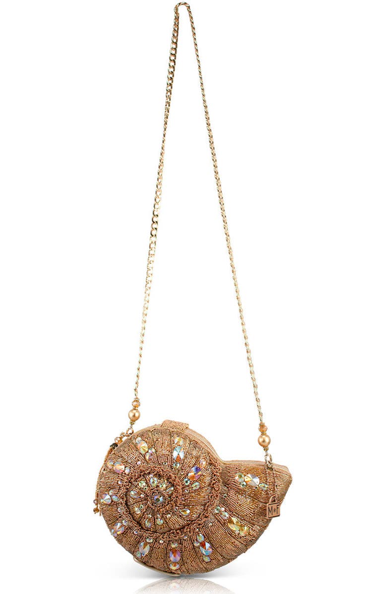 Mary Frances Accessories Gold Coast Crossbody Handbag, Alternate, color, Gold